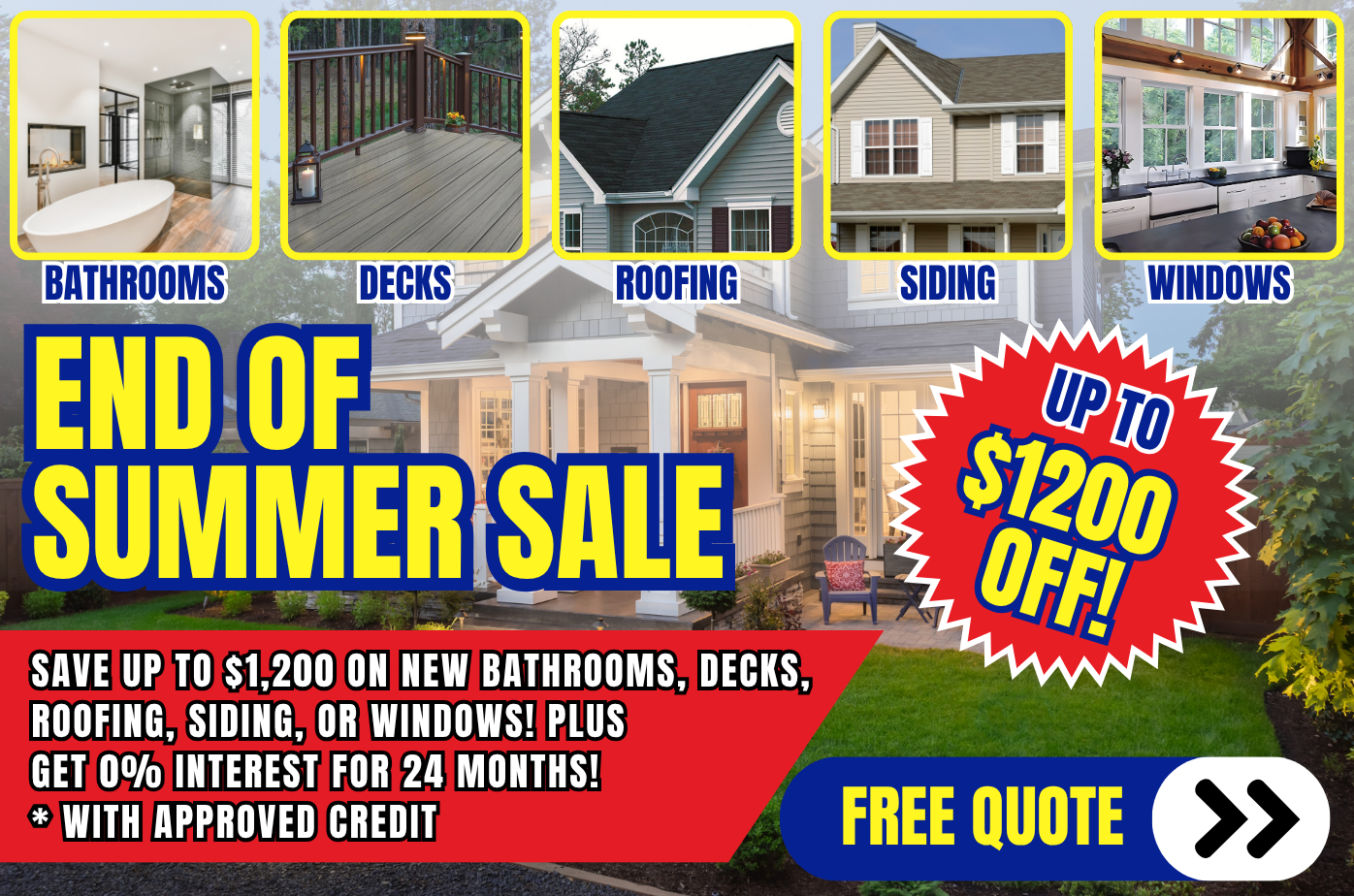 1-Year Price Lock Guarantee from The Acri Company – Lock in today’s low rates for windows, siding, roofing, bathroom remodels, and decking before prices go up. Get a free quote and secure pricing on energy-efficient windows, durable siding, GAF roofing systems, stylish baths, and low-maintenance decks. Protect your budget with a full year of guaranteed savings—available now with fast, free estimates.